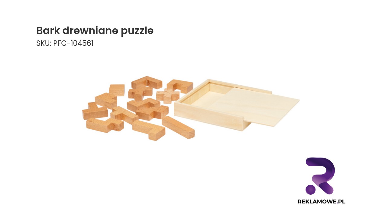 Bark drewniane puzzle Puzzle z drewna przedstawiające kształt kory drzewa