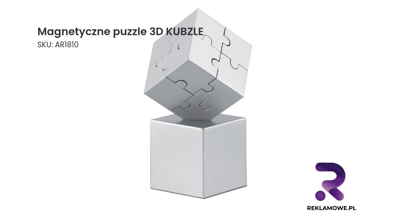 Magnetyczne puzzle 3D KUBZLE Zestaw magnetycznych puzzli 3D KUBZLE
