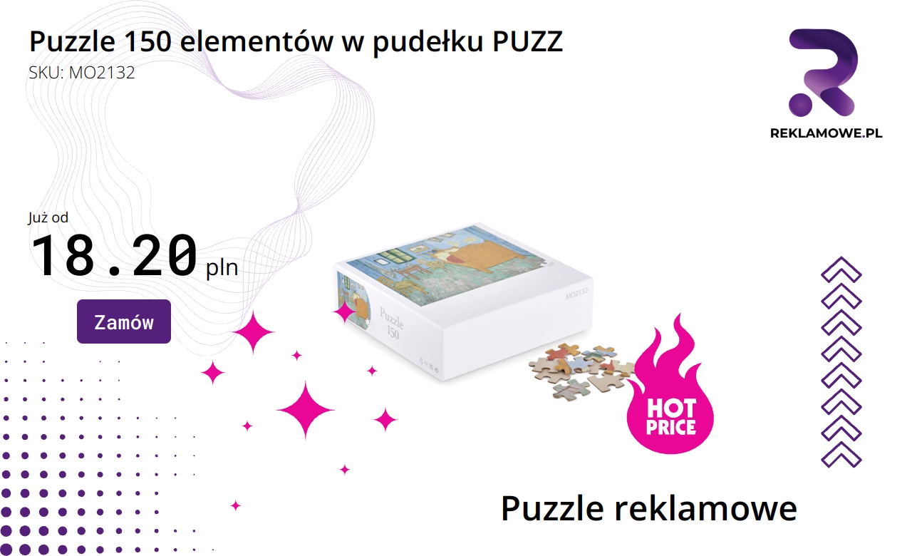 Puzzle 150 elementów w pudełku PUZZ