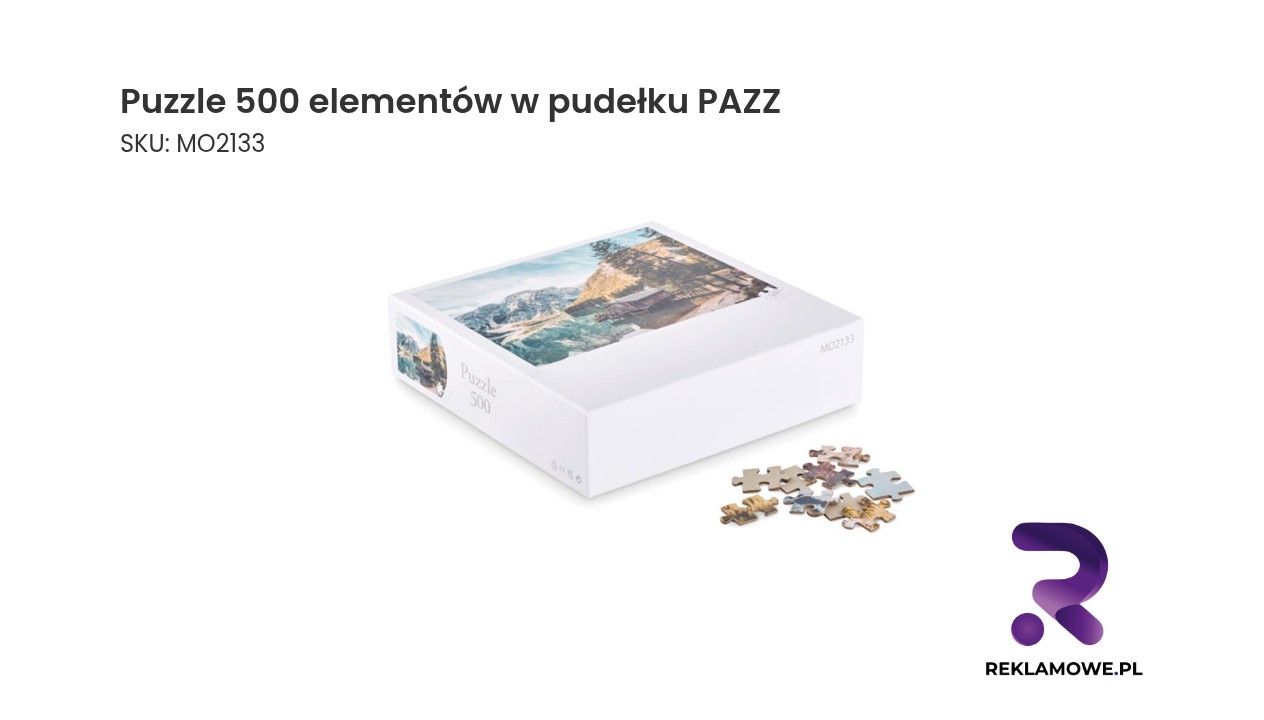 Puzzle 500 elementów w kolorowym pudełku PAZZ