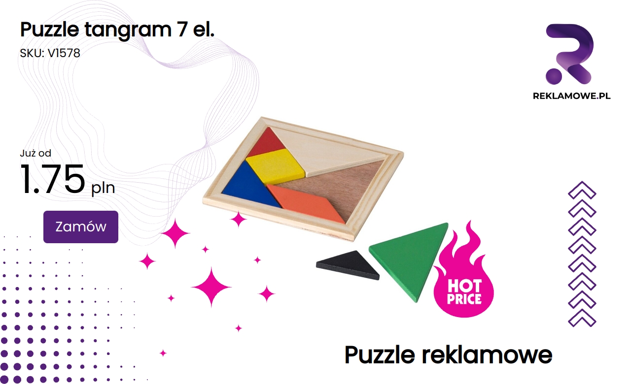 Puzzle tangram 7 elementów