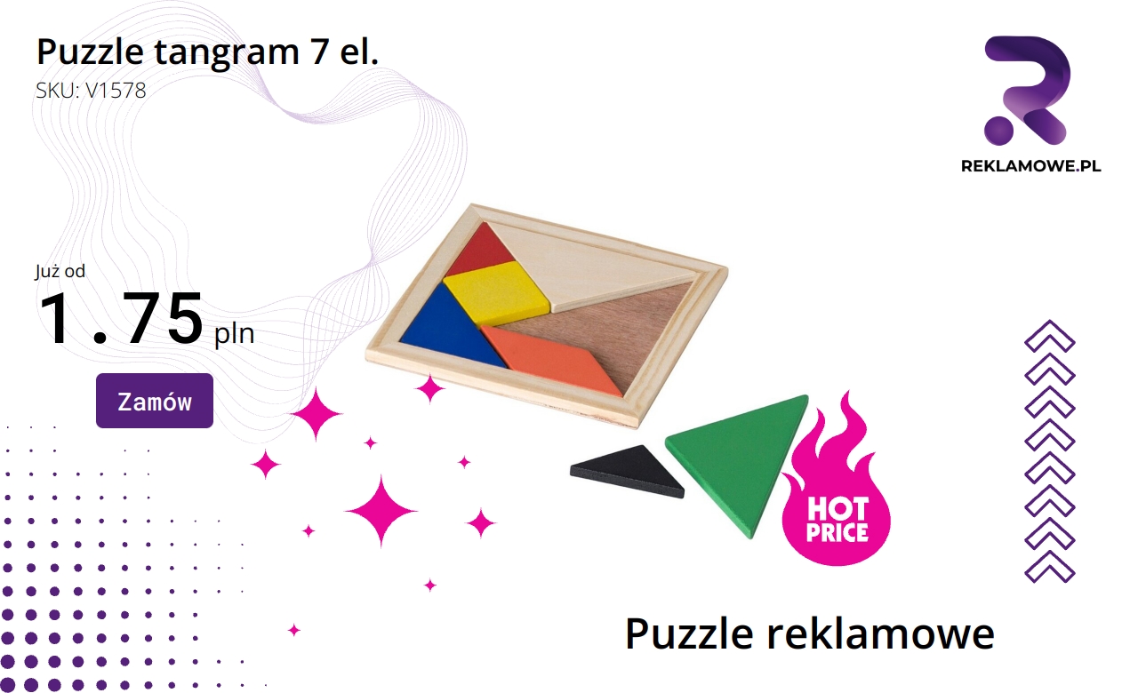 Puzzle tangram 7 elementów