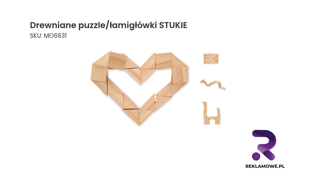 Drewniane puzzle łamigłówki marki STUKIE