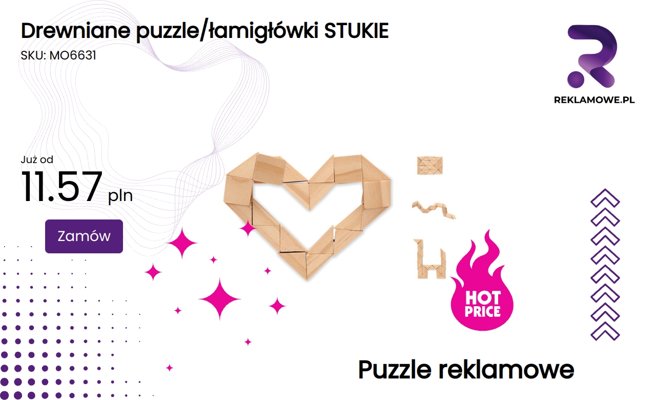 Drewniane puzzle i łamigłówki marki STUKIE