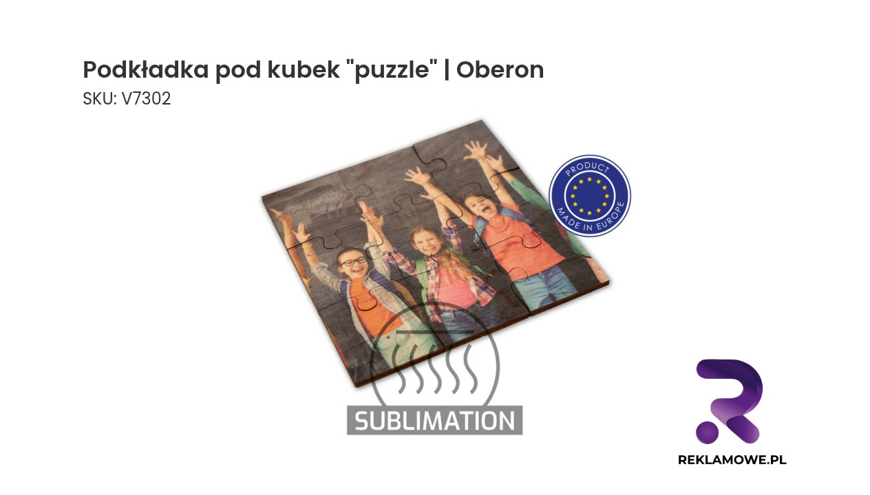 Podkładka pod kubek w kształcie puzzli